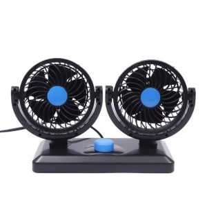 Double ventilateur pour voiture – Refroidissement puissant et orientable