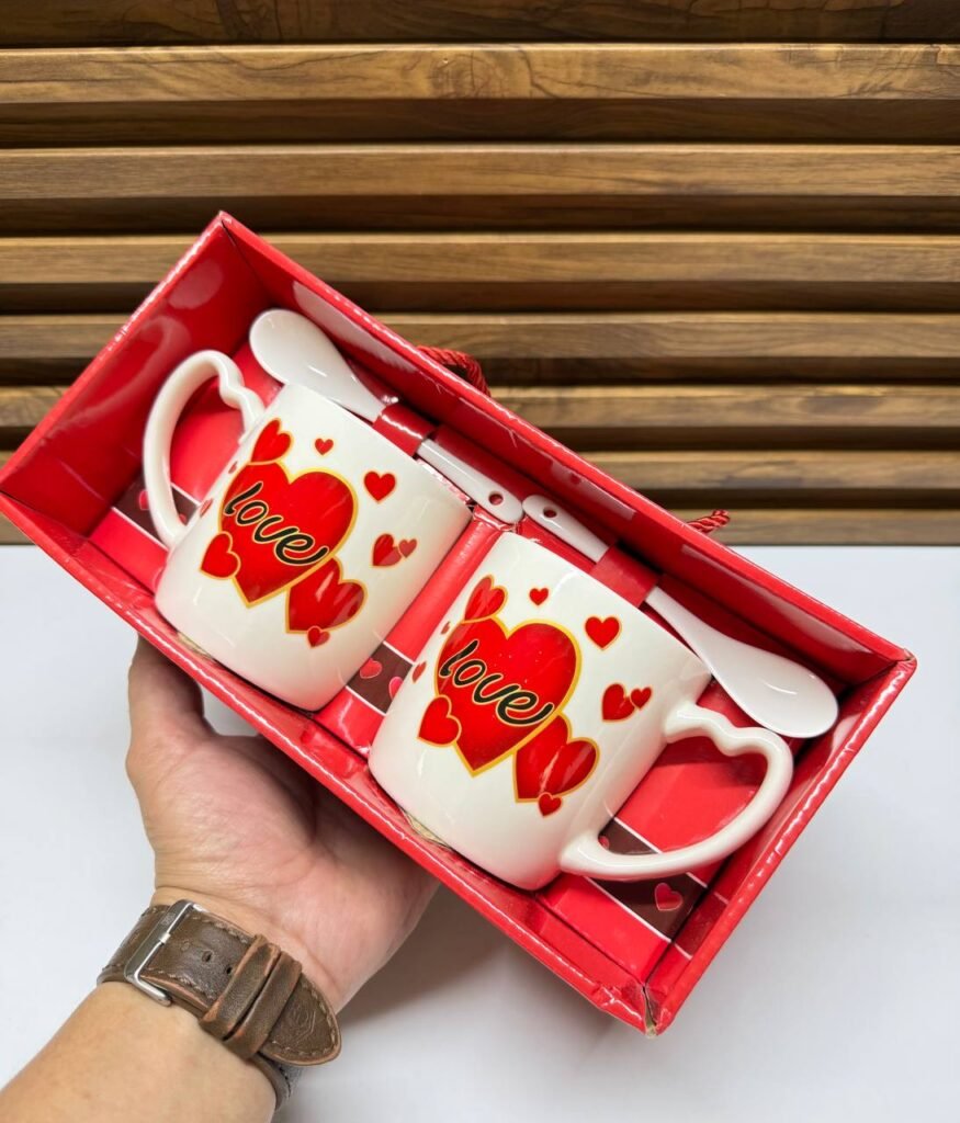 Set de Tasses Couple en Céramique – Cadeau Romantique