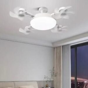 💡❄️ Ventilateur de Plafond LED Style Drone avec Télécommande