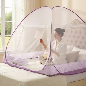 Moustiquaire Pliable 2 Places avec Double Porte et Structure Respirante