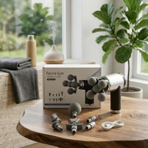 Pistolet de Massage Électrique – 9 Têtes avec Rouleau à 5 Boules