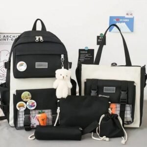 Ensemble Sac à Dos 5 Pièces – Scolaire & Voyage