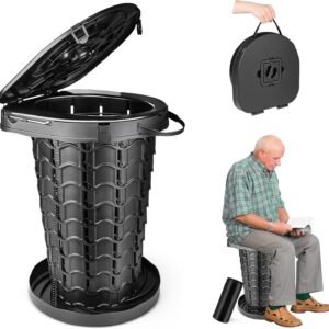 🚽 Toilette Portable Pliante – Hauteur Réglable